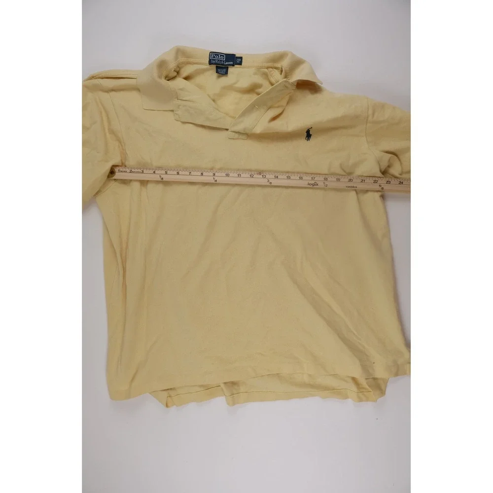 Polo Ralph Lauren Mens Polo Shirt Short Sleeve Yellow Solid 2XB Excellent